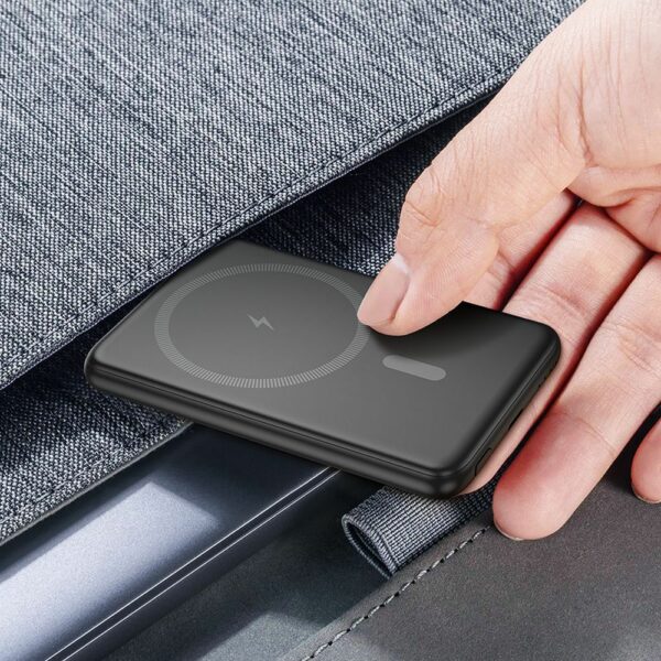 HOCO powerbank 5000 mAh ultra-thin compatible with MagSafe PD QC 2A 20W J140A black