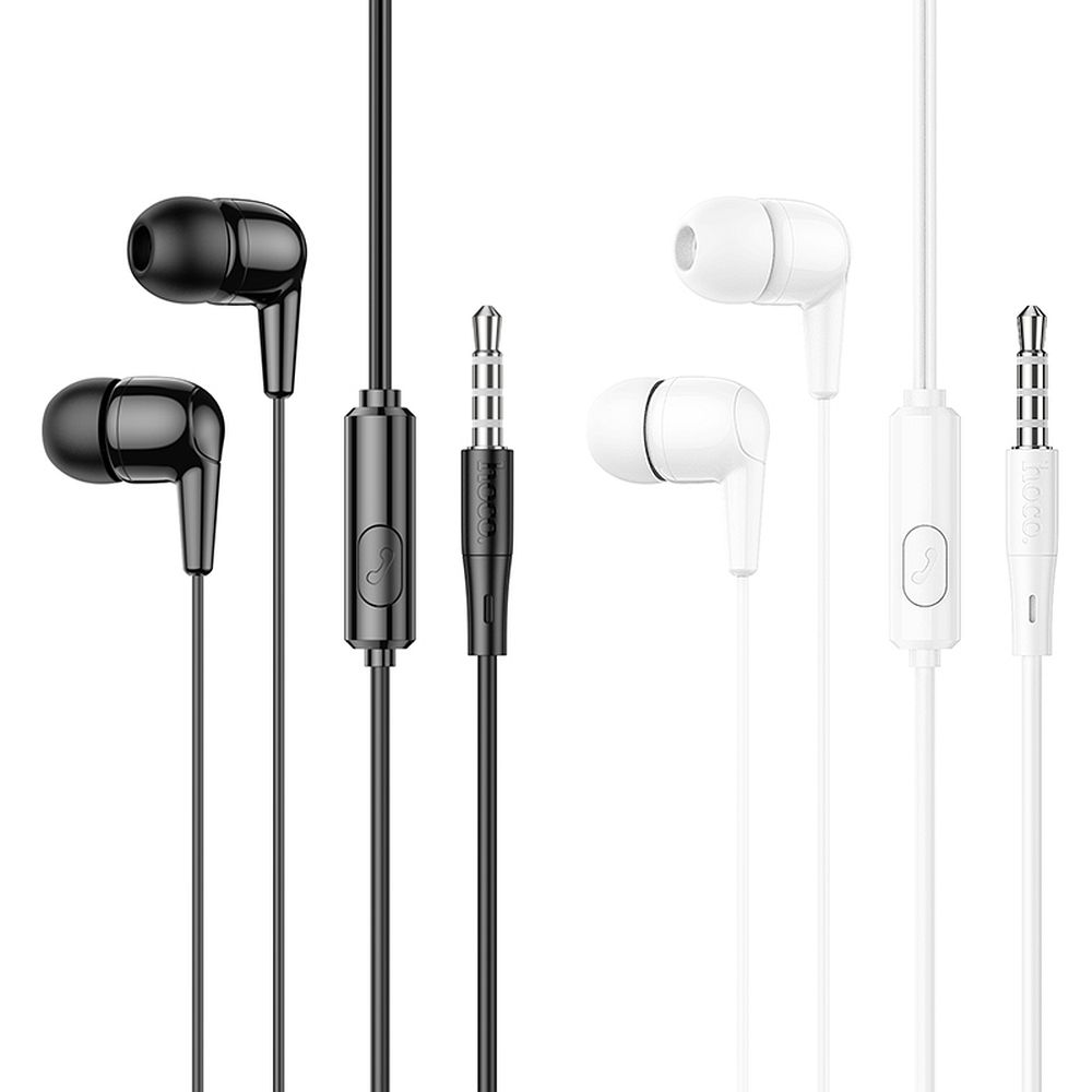 e94f775cf699e2f40ddc66a7df91e488 HOCO wire earphones Jack 3,5 mm with microphone M97 black