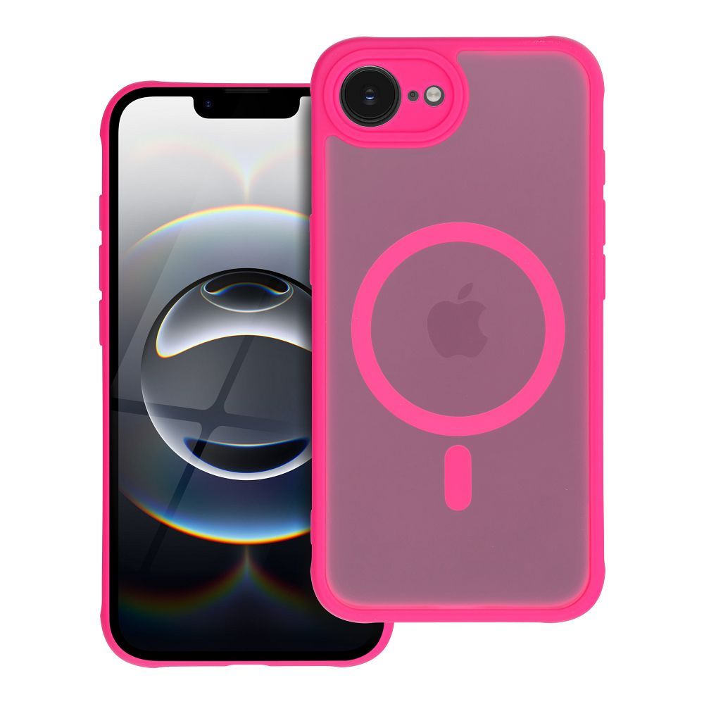 FULL MATTE MAG COVER case compatible with MagSafe for IPHONE 16E (SE 4 2025) pink
