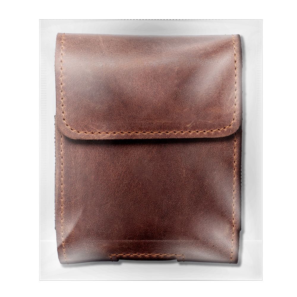 ROYAL Crazy Horse universal horizontal leather belt holster size V for SAMSUNG FLIP 1 / 2 / 3 / 4 / HUAWEI P50 Pocket / MOTOROLA RAZR 5G brown