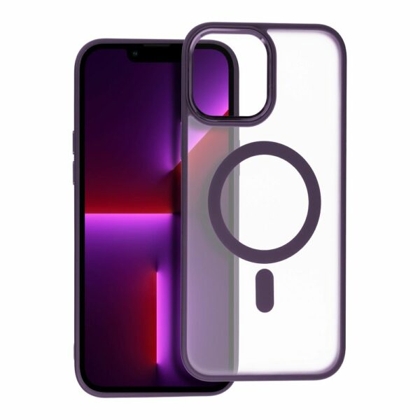 MATTE MAG COVER case compatible with MagSafe for IPHONE 13 Pro purple