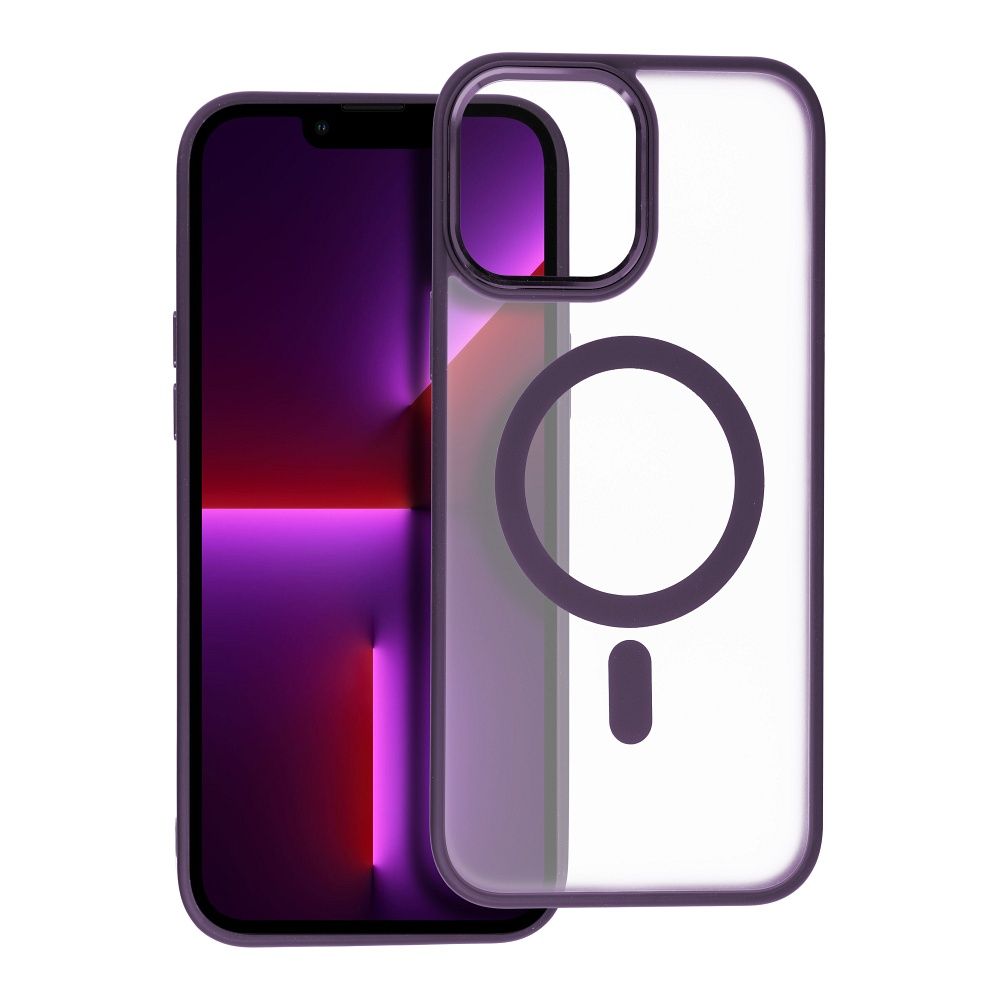 MATTE MAG COVER case compatible with MagSafe for IPHONE 13 Pro purple