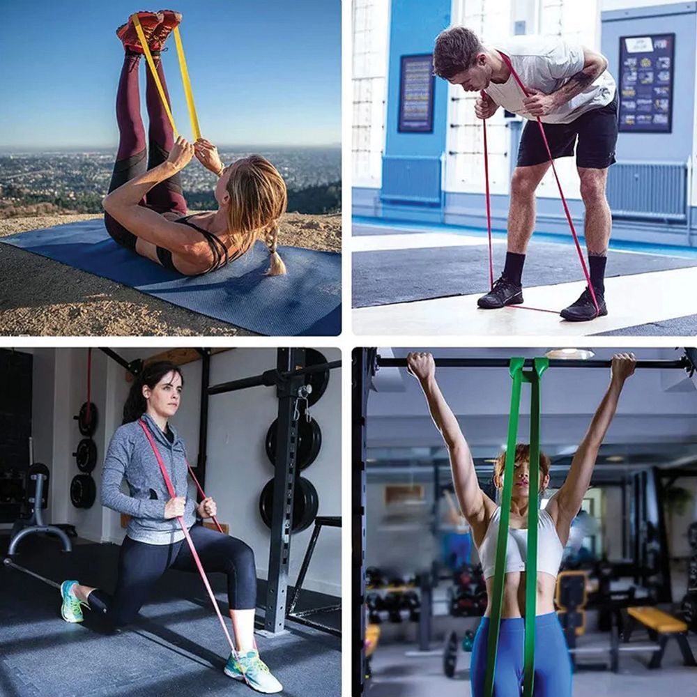 Set of resistance bands for excercises rehabilitation with different loads RC-K-291 5 pcs multicolor