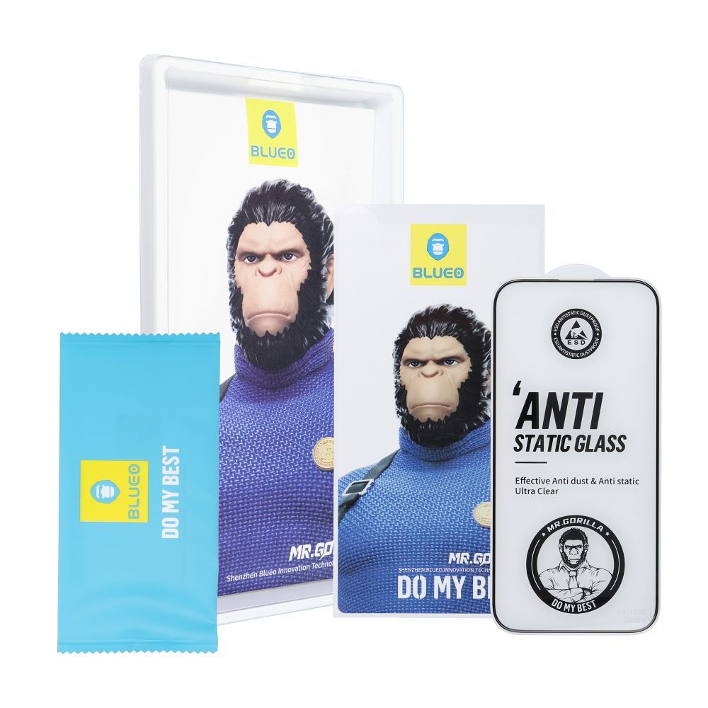 ea7652b3d04809087779ece3fa35436c 5D Mr. Monkey Glass - for Samsung Galaxy S24 Plus black (Strong Lite)
