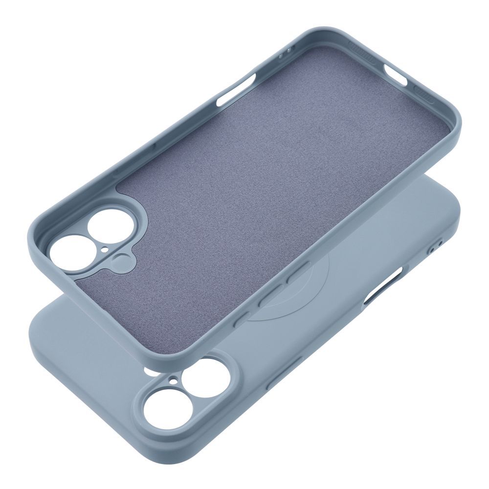 SILICONE MAG COVER case compatible with MagSafe for SAMSUNG S25 Plus light blue