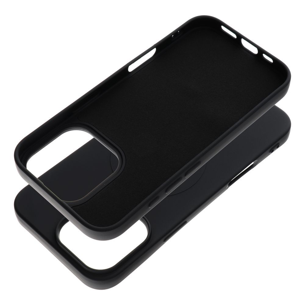 Θήκη Σιλικόνης MagSafe (Μεγάλη Τρύπα) για iPhone 16 Pro Max - Μαύρη