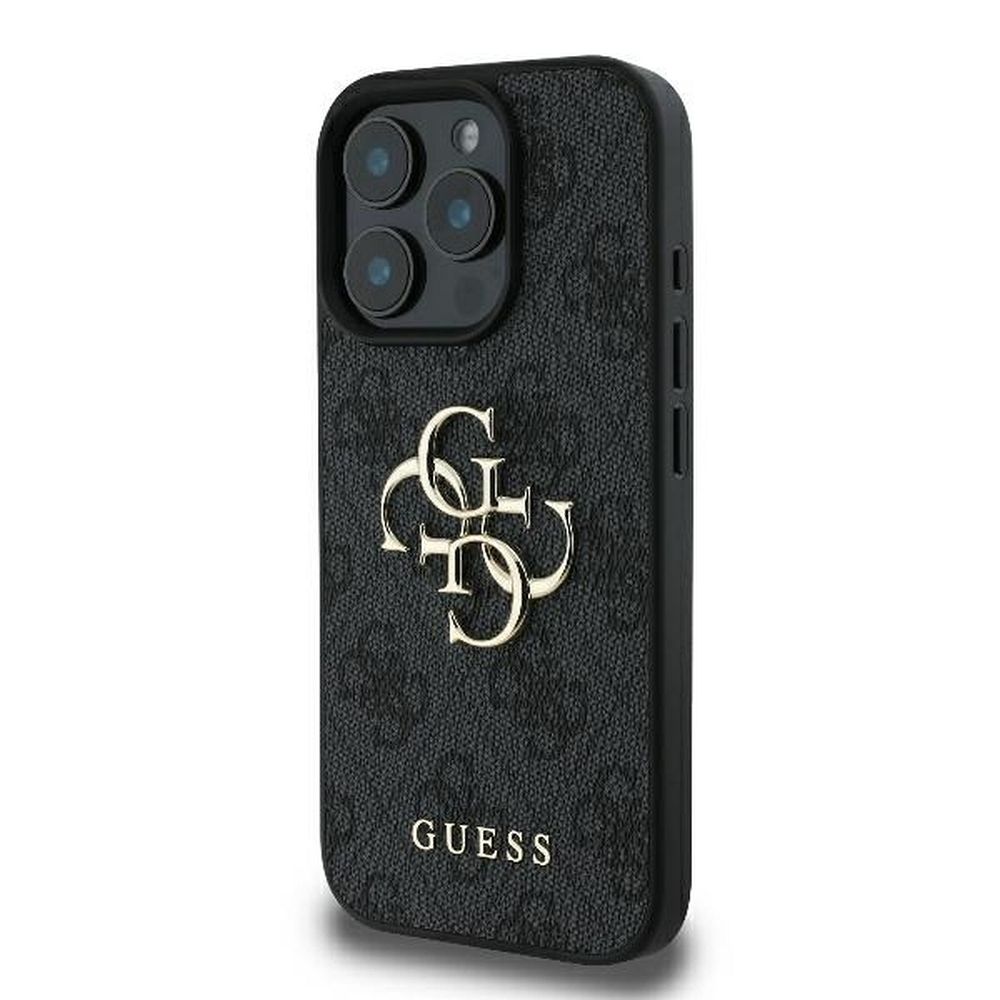 GUESS case for IPHONE 16 Pro Max GUHCP16X4GMGGR (4G PU Big Logo) black