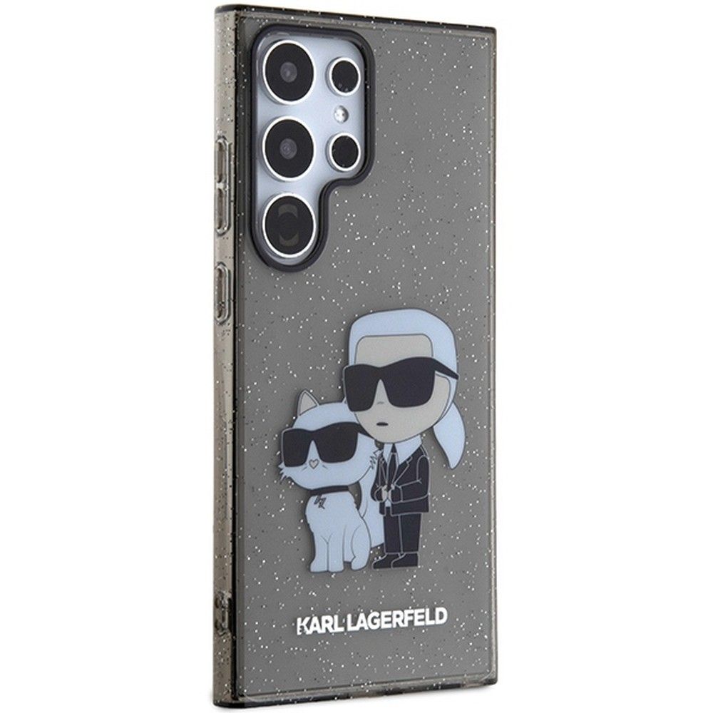 KARL LAGERFELD case for SAMSUNG S24 Ultra KLHCS24LHNKCTGK (IML GLIT NFT K&C) black