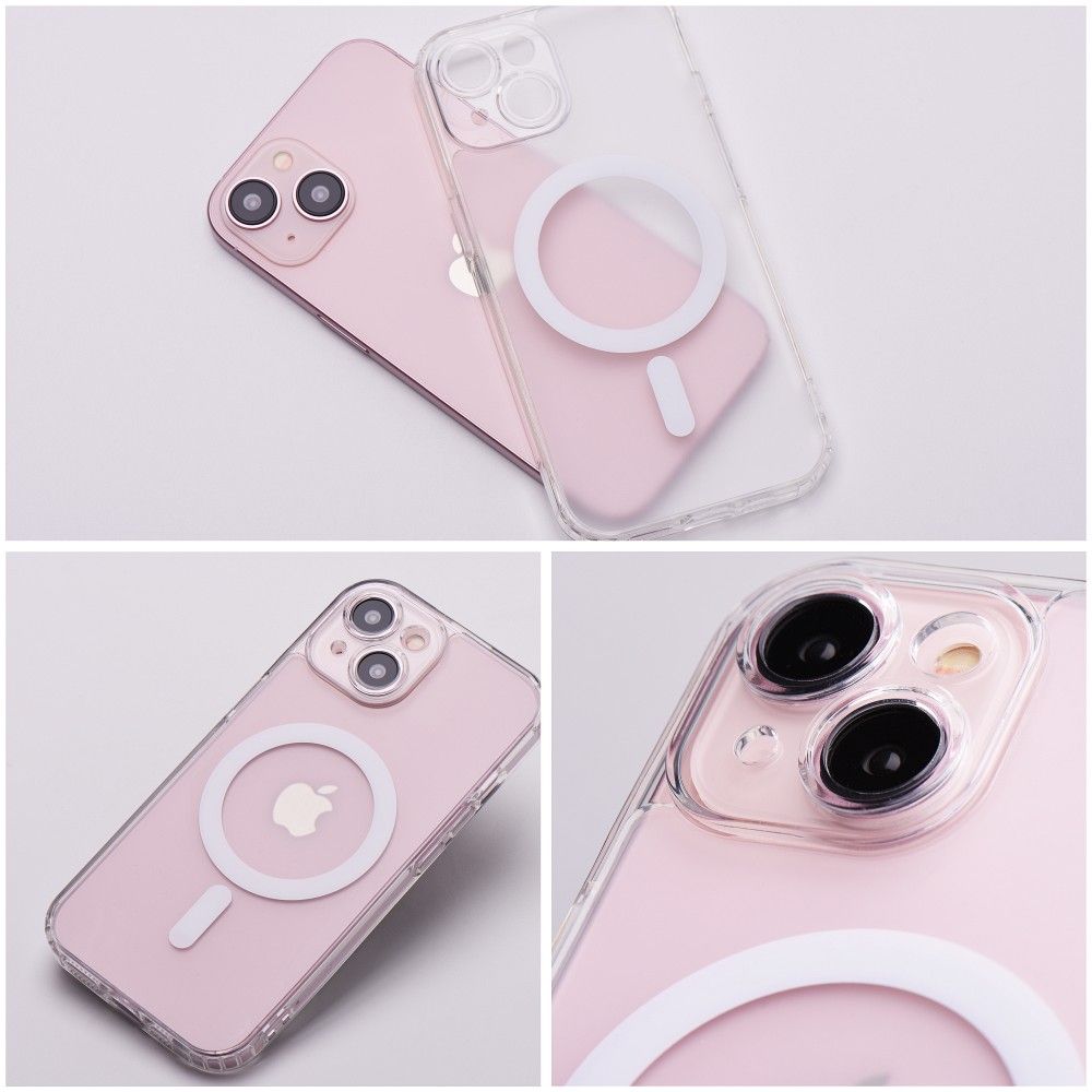 FROST MAG COVER case with camera protection compatible with MagSafe for IPHONE 16 Pro transparent