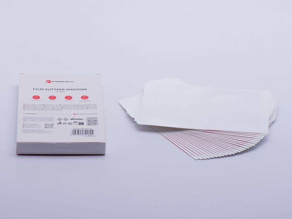 FORCELL F-PROTECT FLEXIBLE MATT film for smart cutting machine 196x125mm (25 pcs/set)
