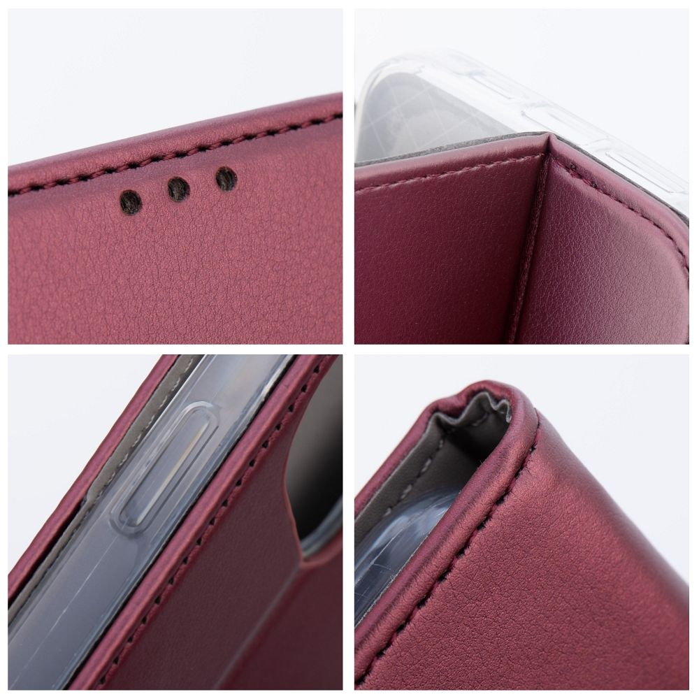 SMART MAGNETO Book case for REALME 14 PRO burgundy