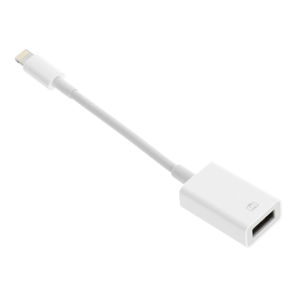 ec6832b972305536dee815d6d983365f Adapter OTG USB A (female) to Lightning (male) white