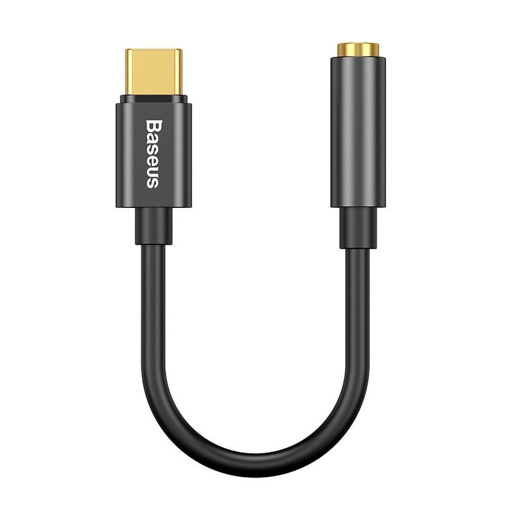 ecd7983045af8bc62e7b7ca3481bcd24 BASEUS adapter AUX Type C (male) to Jack 3,5 mm (female) CATL54-01 black