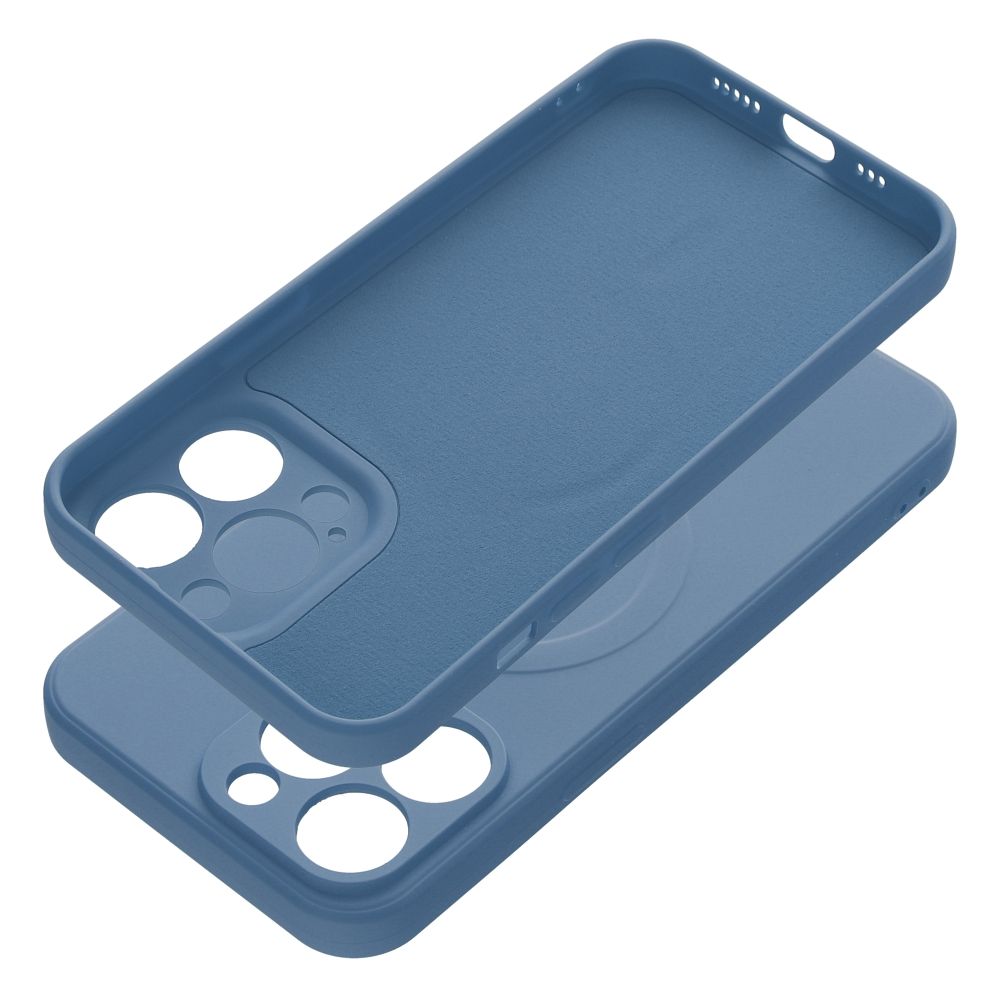 SILICONE MAG COVER case compatible with MagSafe for IPHONE 13 Pro blue