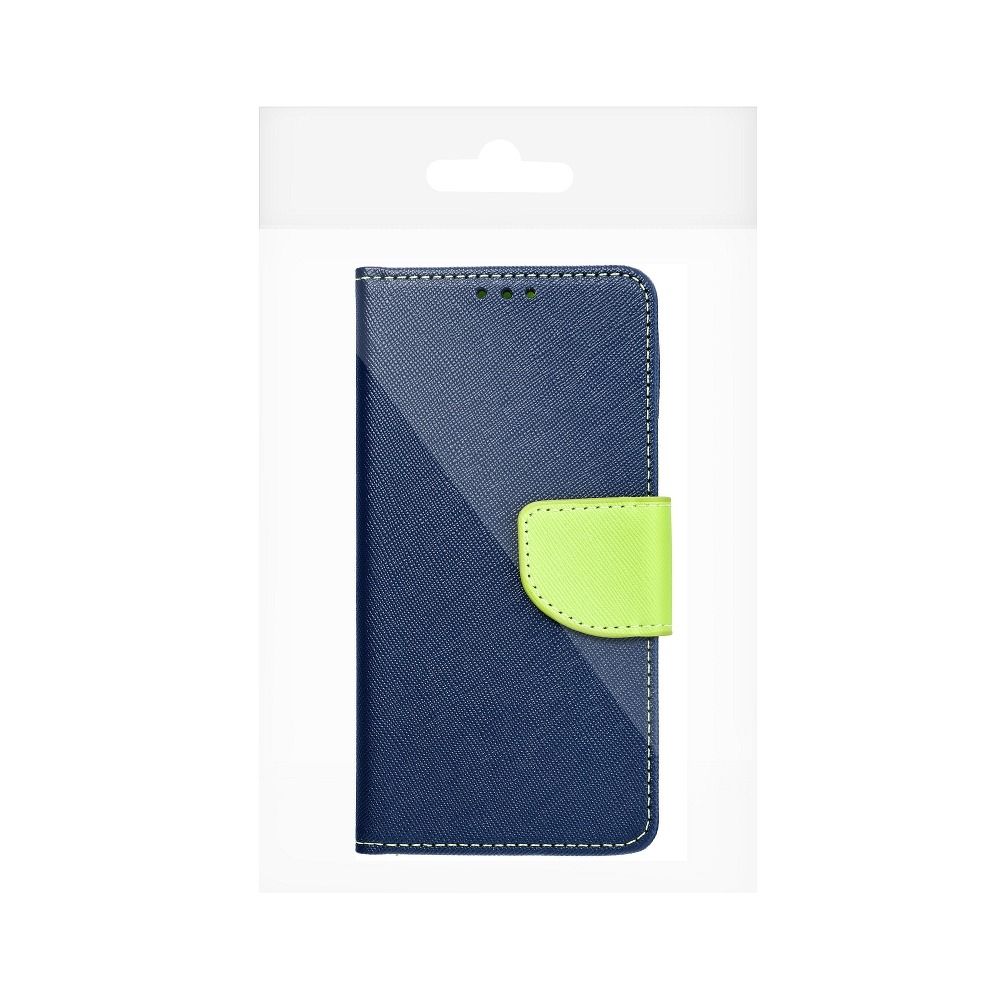 FANCY Book case for SAMSUNG A11 navy/lime