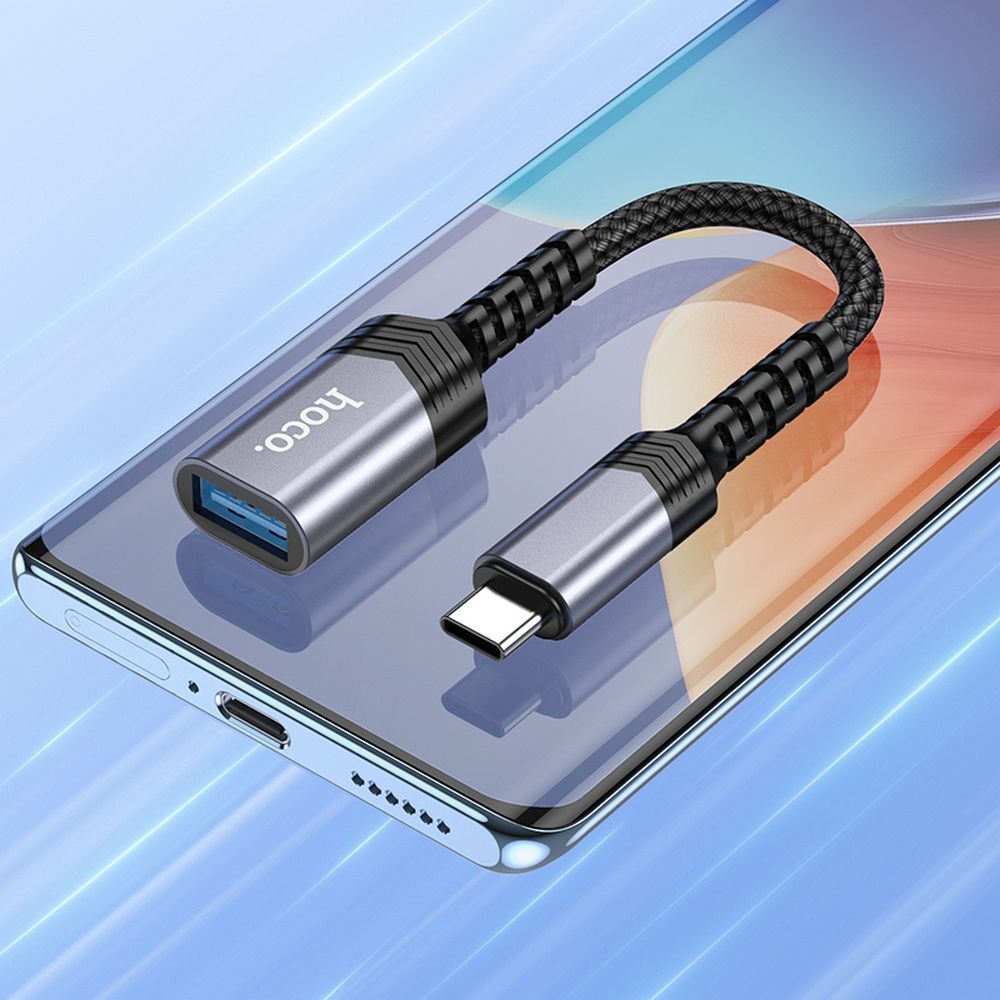 HOCO adapter OTG Type C (male) to USB A (female) 3.04A UA24 black