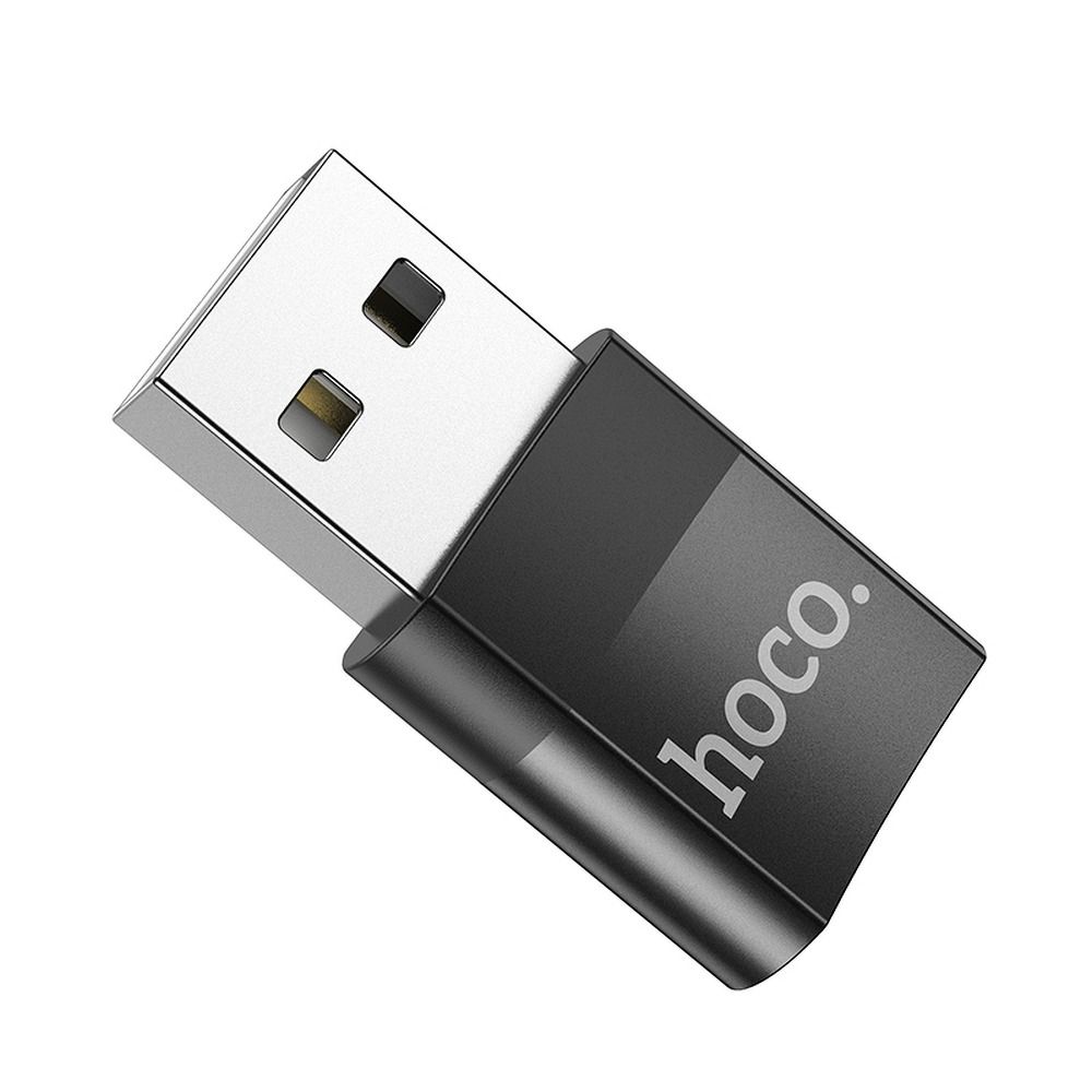 ed60ce54e4c5992ce52cfbb0ee34a0e9 HOCO adapter OTG USB A (male) to Type C (female) UA17 black
