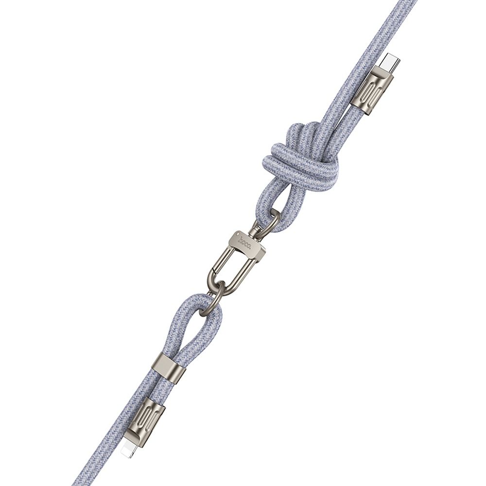 HOCO lanyard shape cable Type C to Lightning PD 20W GH7 1,8 m denim blue