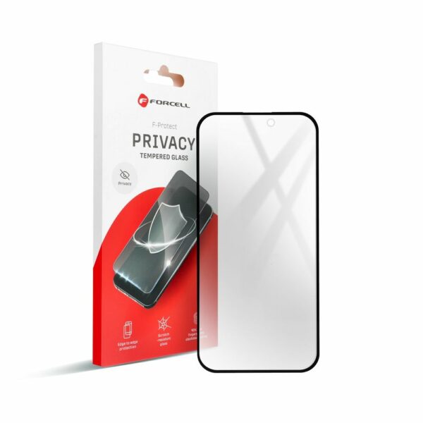 Forcell Privacy Glass - for Iphone 15 Pro Max black