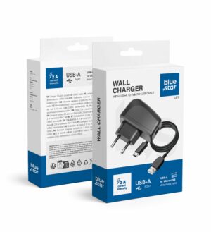 BLUE STAR LITE travel charger 2A 10W USB A + cable USB A to Micro USB TFK-TC-1095B black