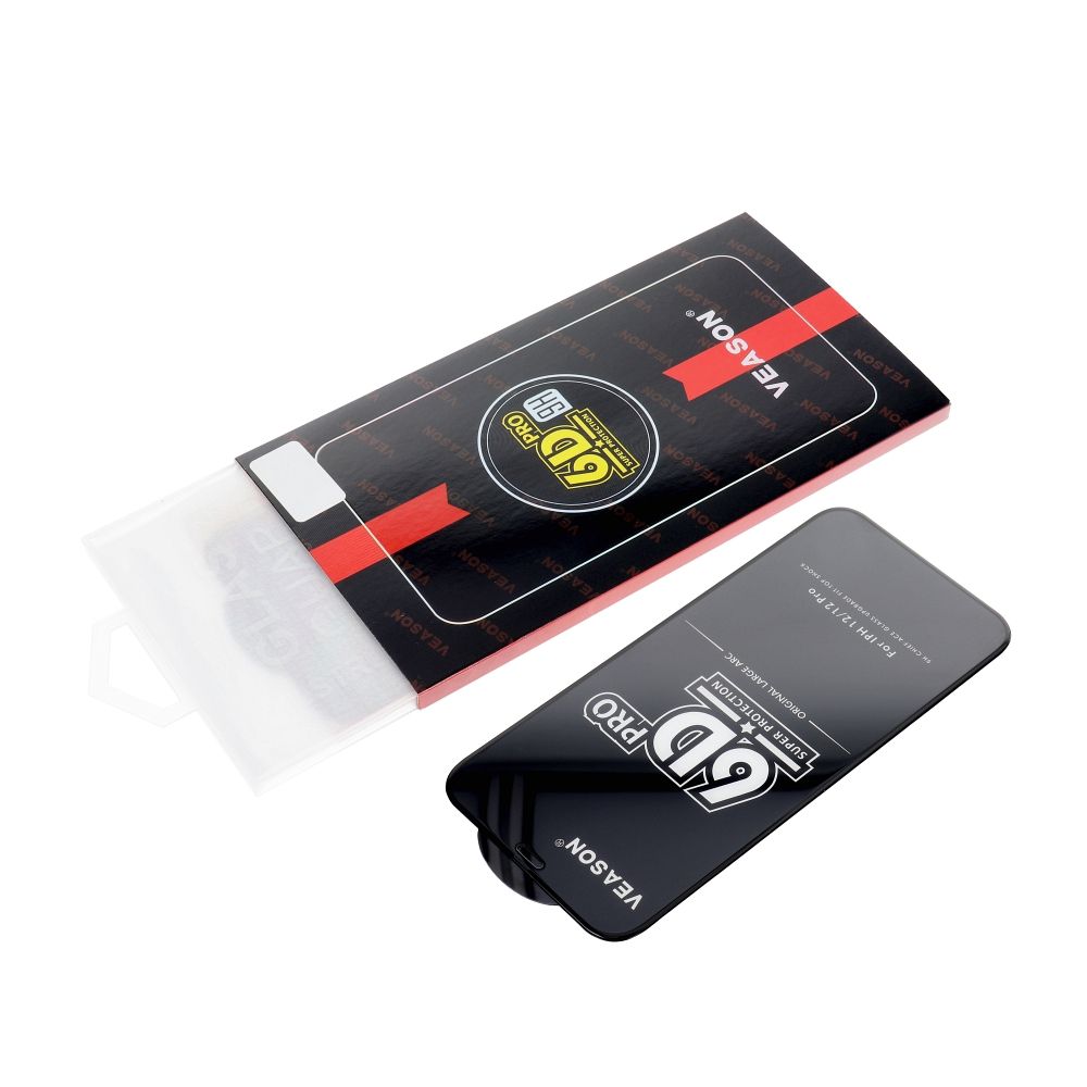 6D Pro Veason Glass - for Iphone 13 / 16e (SE 4 2025) black