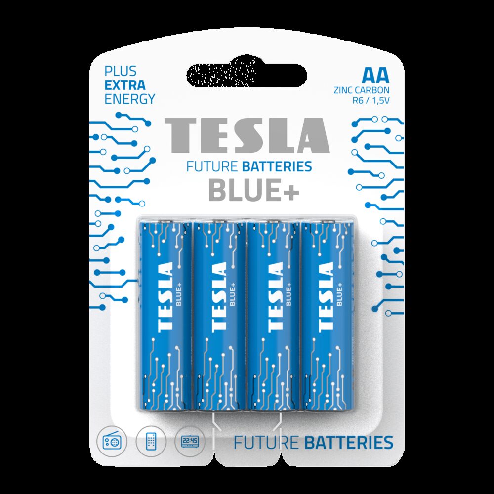 TESLA alkaline battery R6 (AA) BLUE+ [4x120] 4 pcs