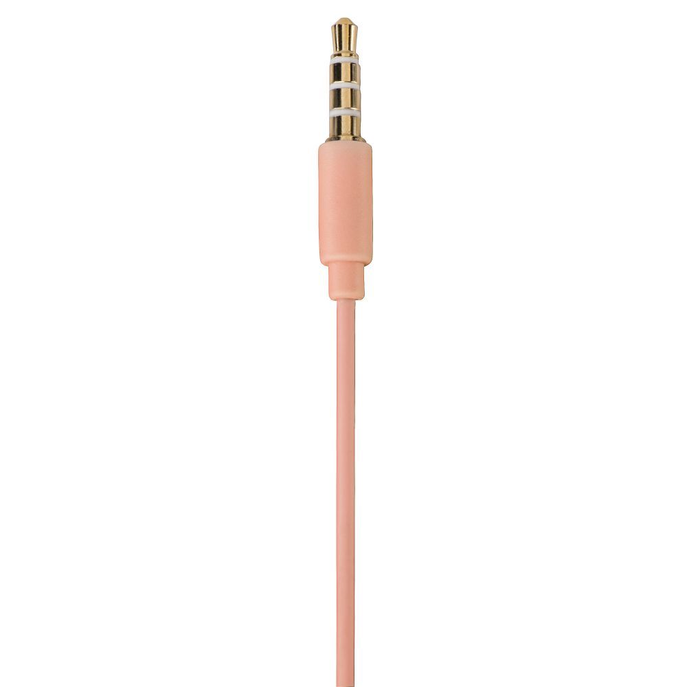 THOMSON wire earphones Jack 3,5 mm with microphone EAR3008 light pink