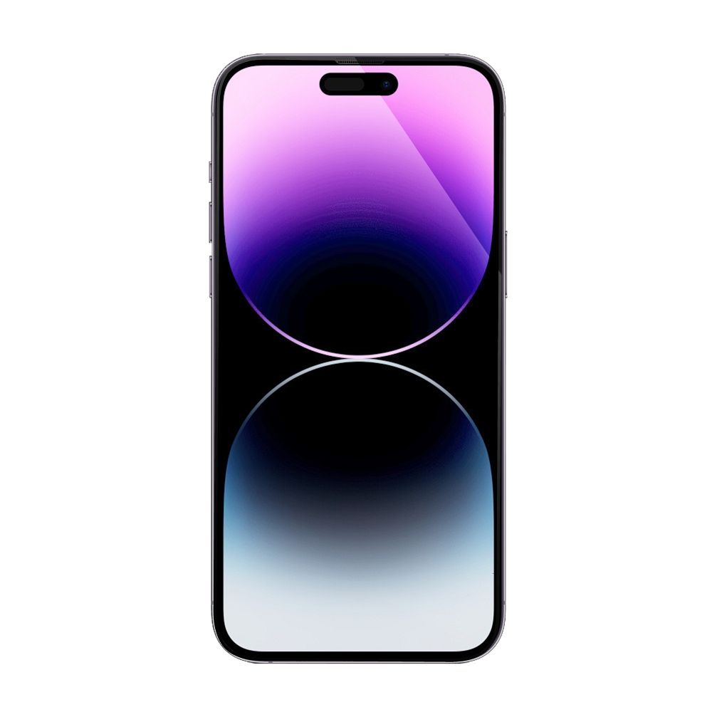 5D Full Glue Tempered Glass for iPhone 14 Pro black + applicator