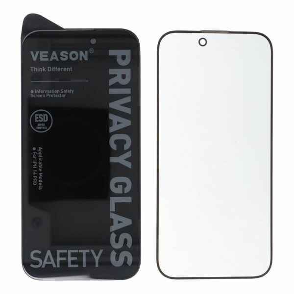 6D Pro Veason Privacy Glass - for Iphone 14 Pro black