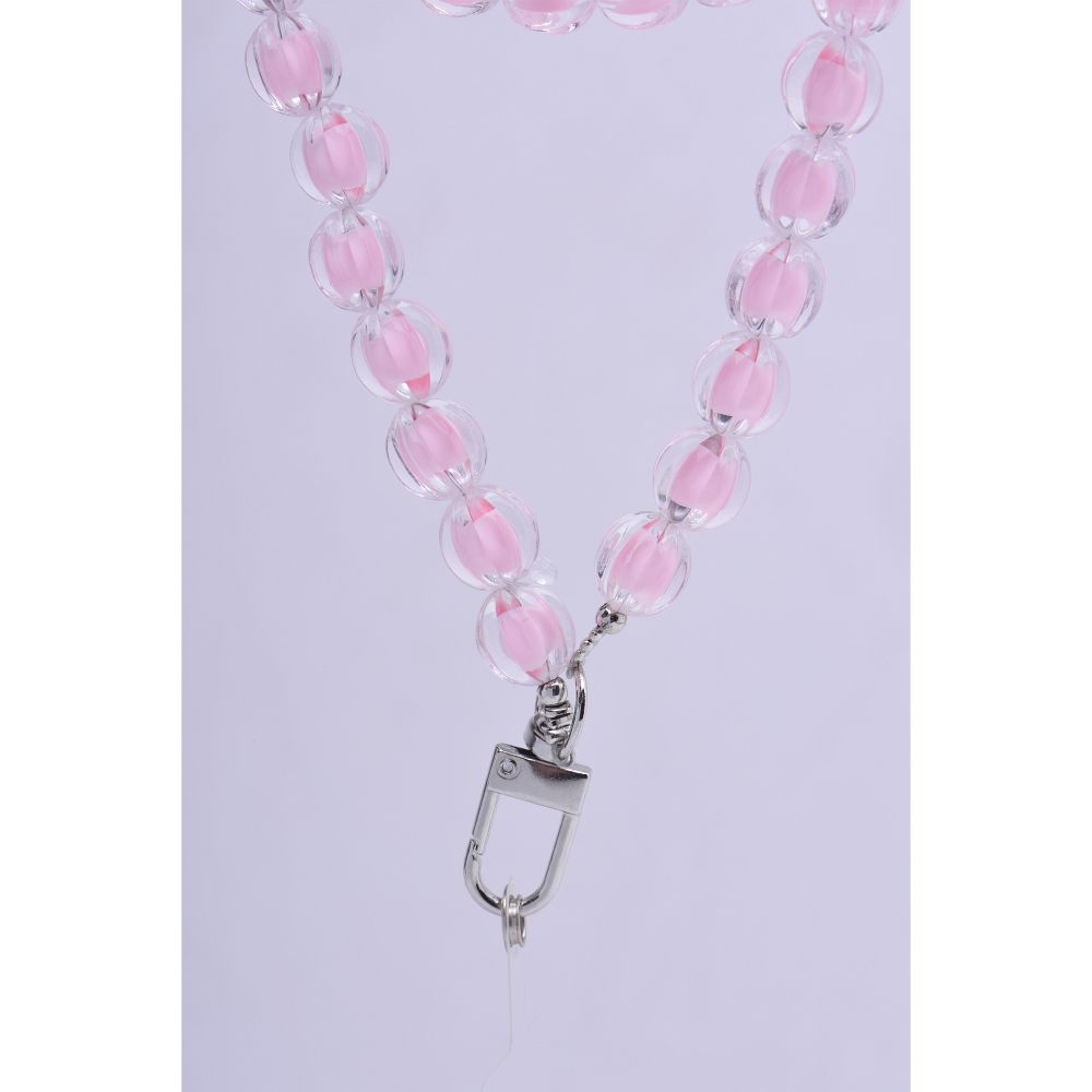 COLORFUL pendant for the phone / cord length 120cm (60cm in the loop) / on neck - lite pink