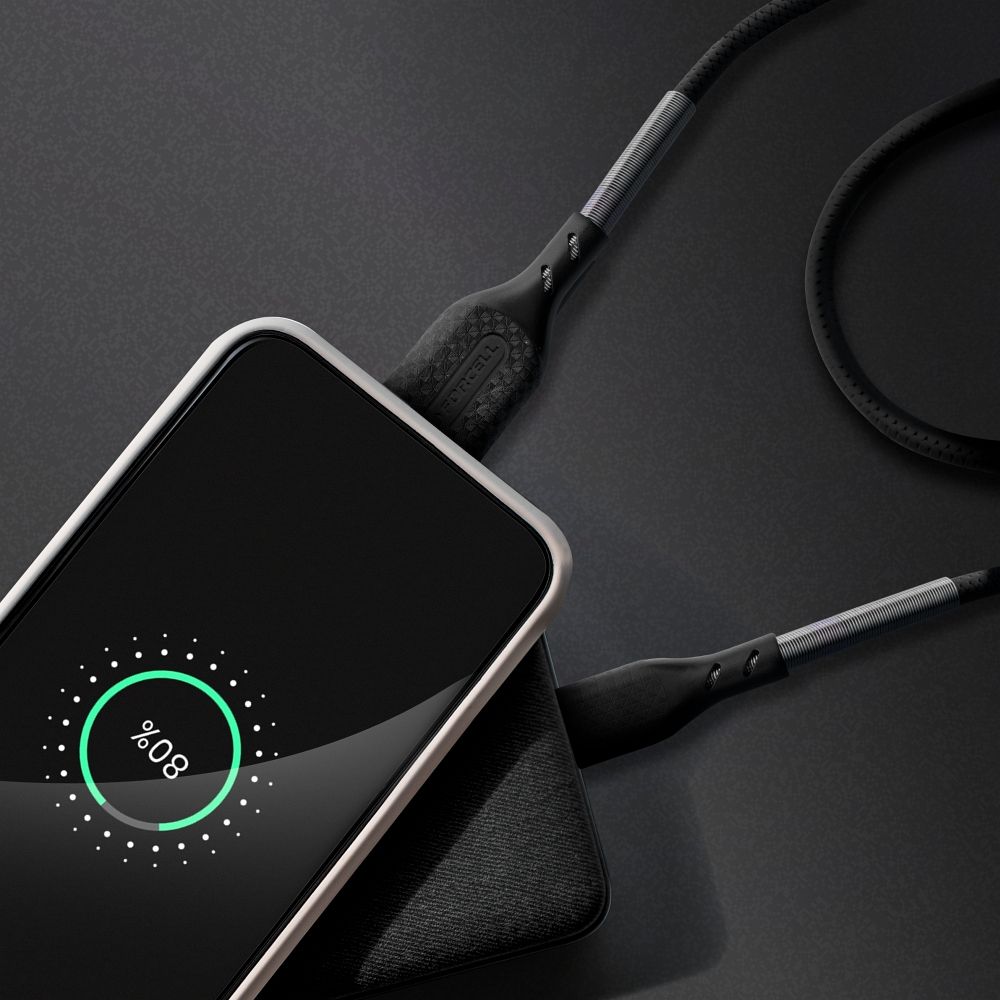 FORCELL F-ENERGY Carbon CB-01A cable USB A to Lightning 2,4A 12W 1 m black