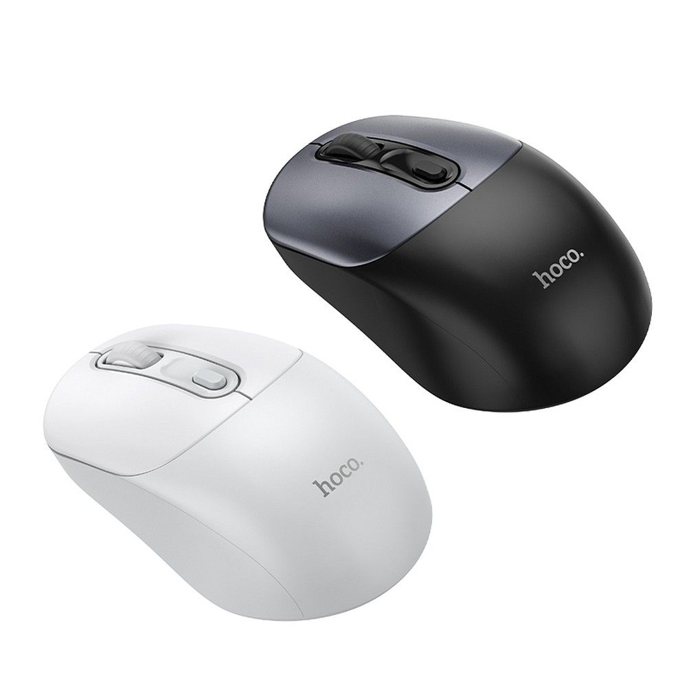 HOCO wireless computer mouse 2.4G GM28 white gray