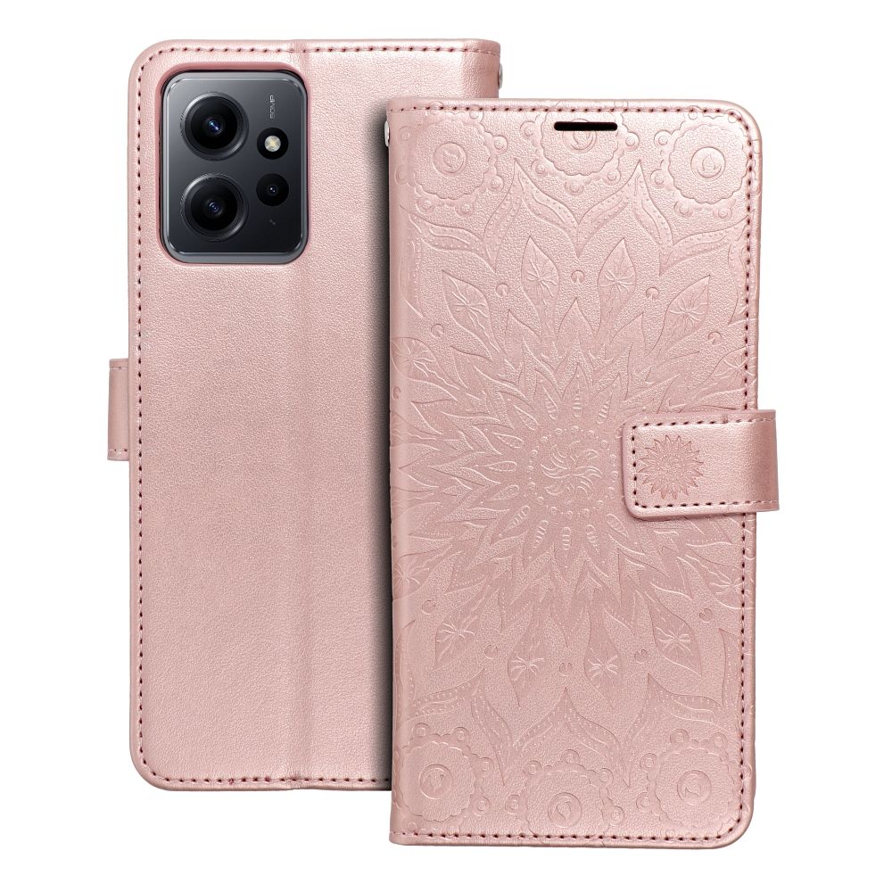 MEZZO Book case for XIAOMI Redmi Note 12 5G mandala rose gold
