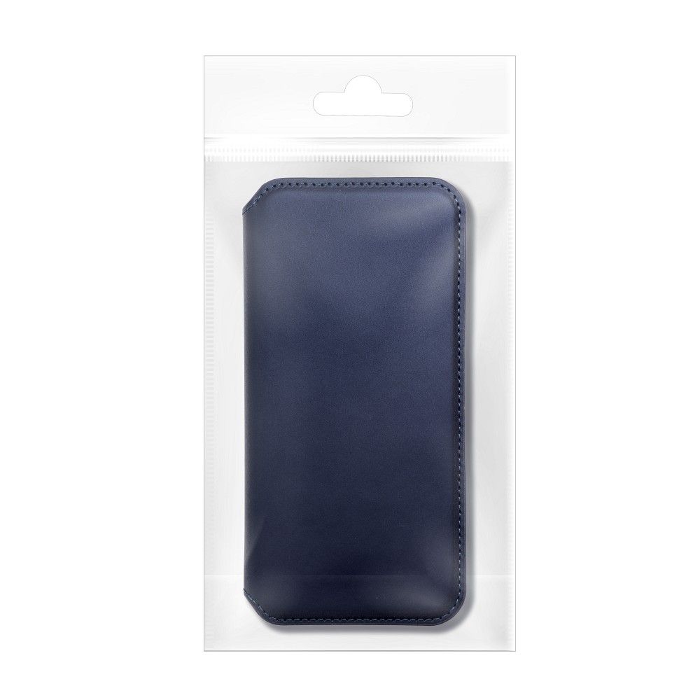 DUAL POCKET Book case for MOTOROLA G14 navy