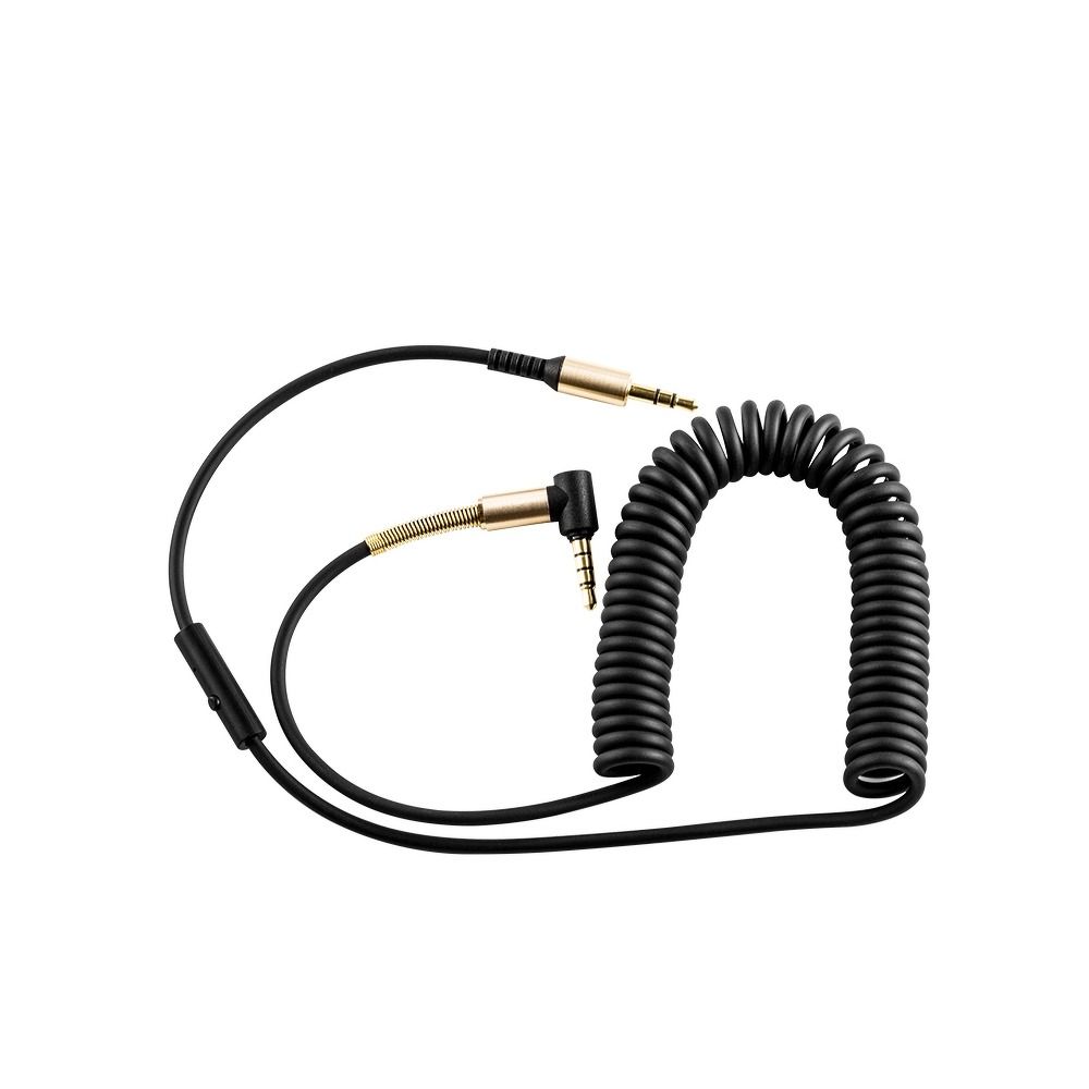 HOCO cable AUX Audio Jack 3,5mm Spring (with Mic) UPA02 black