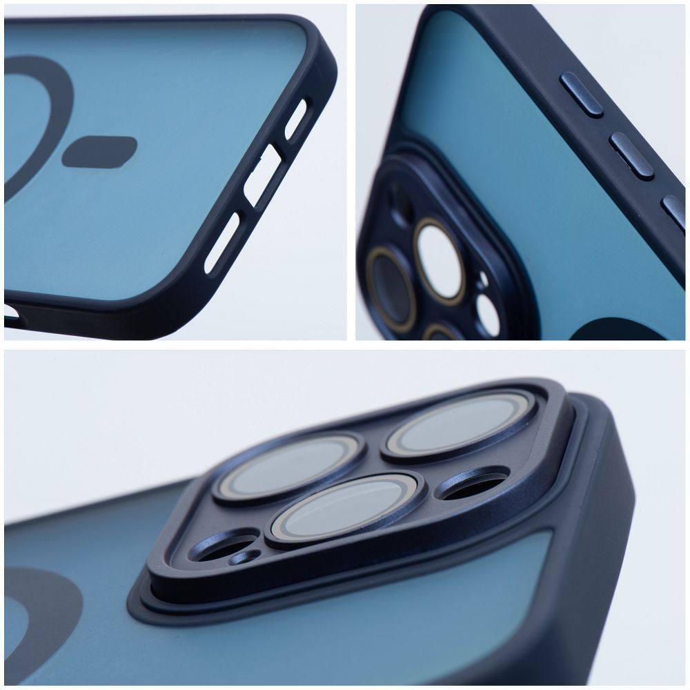 VARIETE MAG COVER Case compatible with MagSafe for IPHONE 15 navy blue