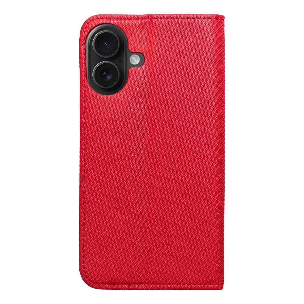 SMART CASE Book for IPHONE 16 red