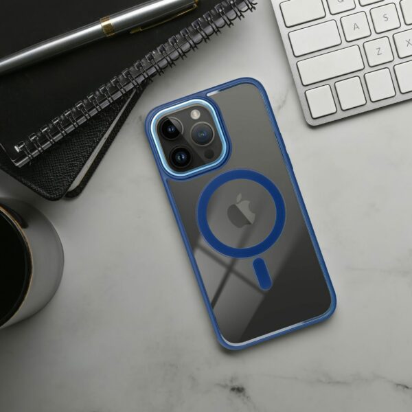 COLOR EDGE MAG COVER case compatible with MagSafe for IPHONE 13 Pro Max navy blue