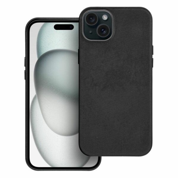 WOVEN MAG COVER case compatible with MagSafe for IPHONE 15 Plus black