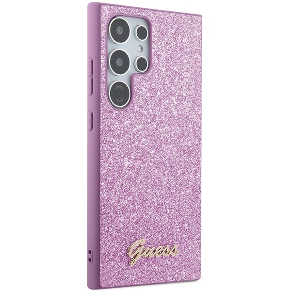 GUESS case for SAMSUNG S24 Ultra GUHCS24LHGGSHU (Glitter Script) purple