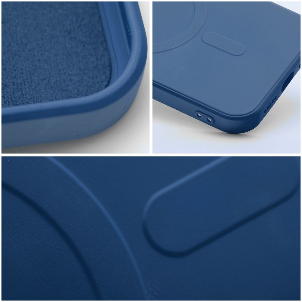 SILICONE MAG COVER case compatible with MagSafe for SAMSUNG S25 blue