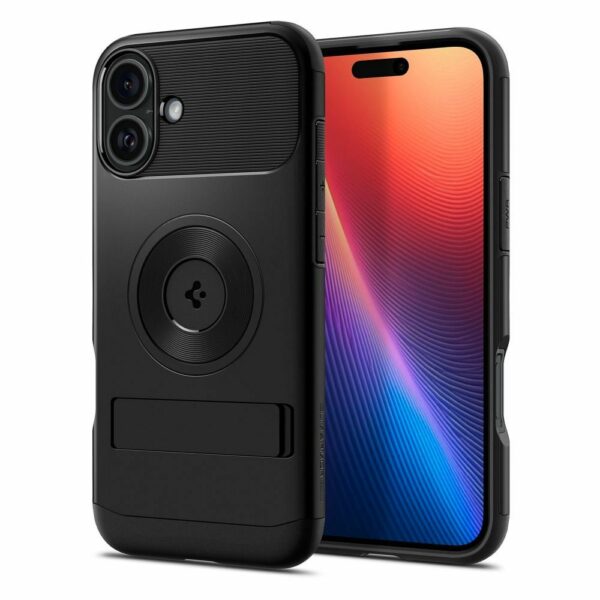 SPIGEN case SLIM ARMOR MAG compatible with MagSafe for IPHONE 16 black