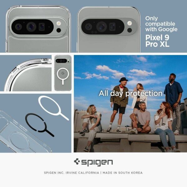 SPIGEN case ULTRA HYBRID Onetap Ring MagSafe for GOOGLE Pixel 9 Pro white