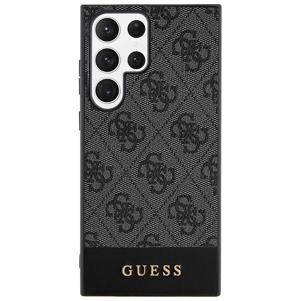 GUESS case for SAMSUNG S24 Ultra GUHCS24LG4GLGR (4G Bottom Stripe) black