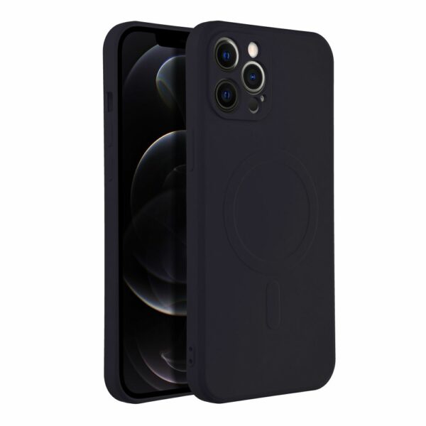 SILICONE MAG COVER case compatible with MagSafe for IPHONE 12 Pro Max black