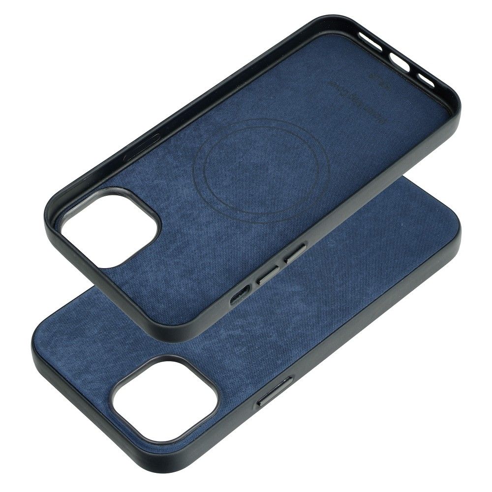WOVEN MAG COVER case compatible with MagSafe for IPHONE 15 Plus sea blue