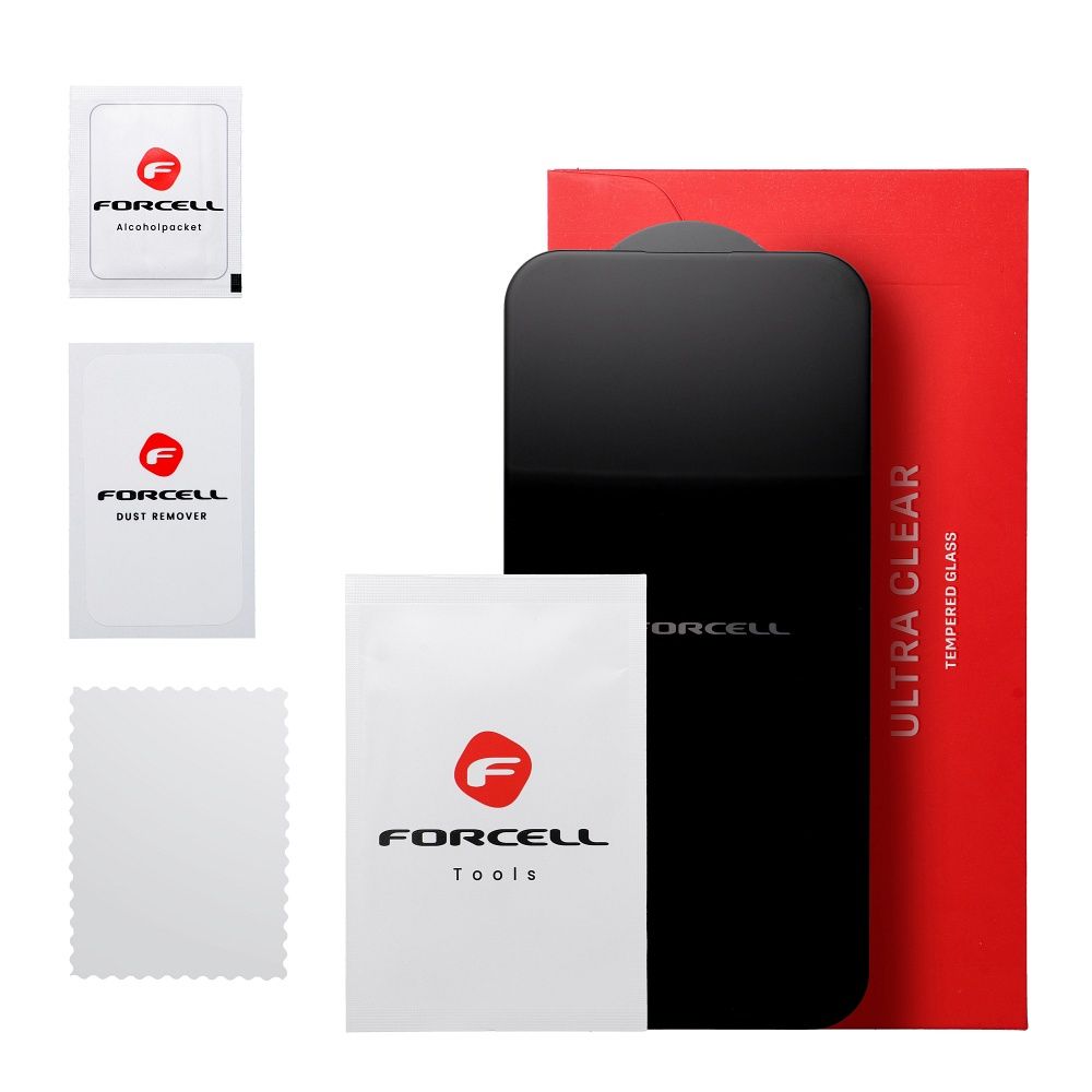 Forcell Ultra Clear Glass - for Samsung Galaxy A16 4G / A16 5G / M16 5G black