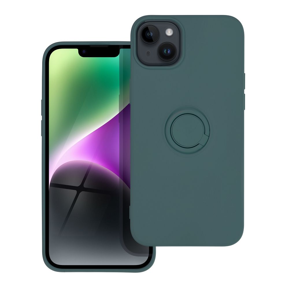 SILICONE RING case for IPHONE 14 Plus green