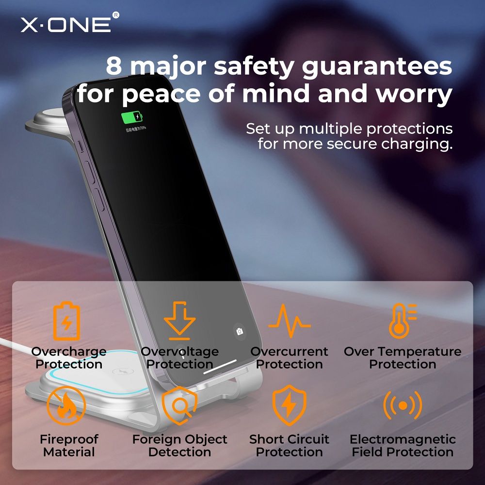 Wireless Charger Stand X-ONE 3in1 22W