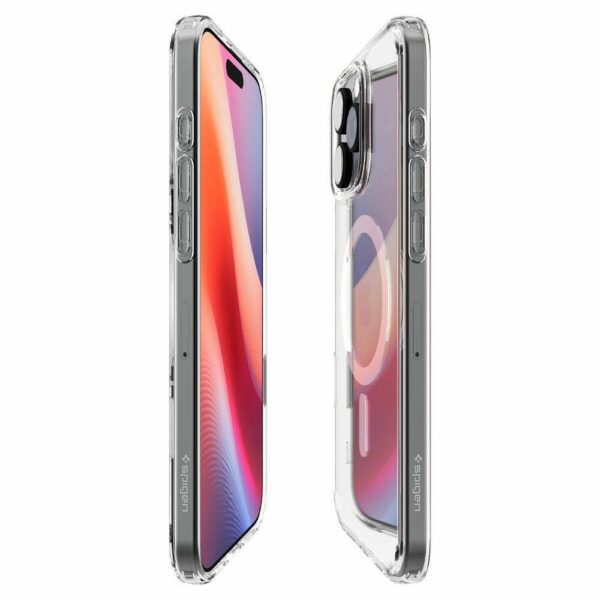 SPIGEN case ULTRA HYBRID "T" MAG compatible with MagSafe for IPHONE 16 Pro Max white
